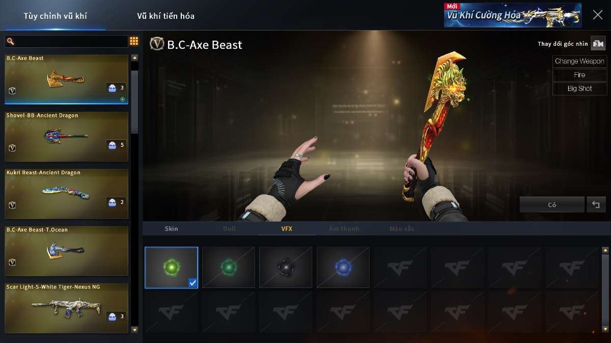 shop acc cf uy tin gia re